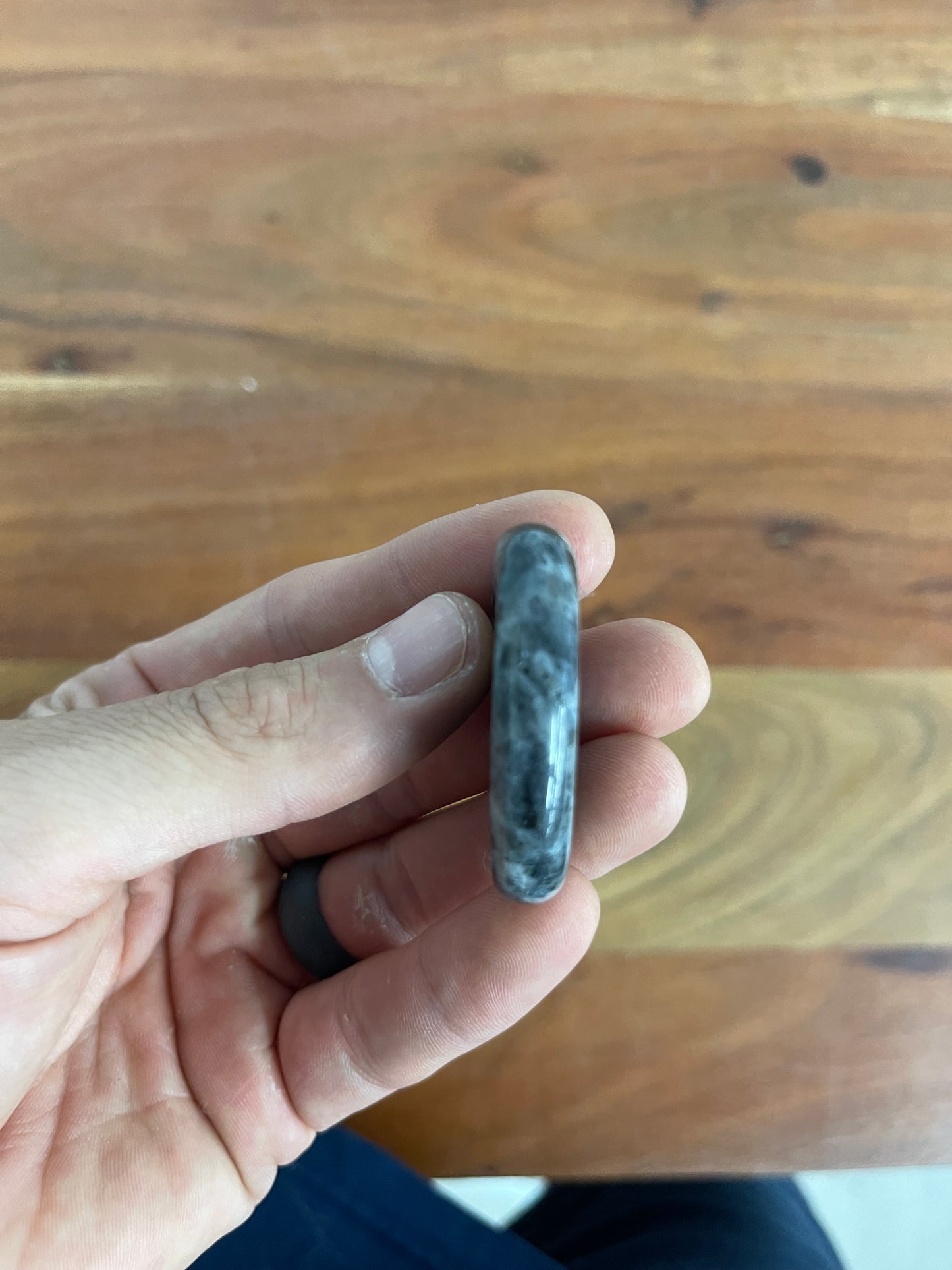 Larvakite Worry Stone