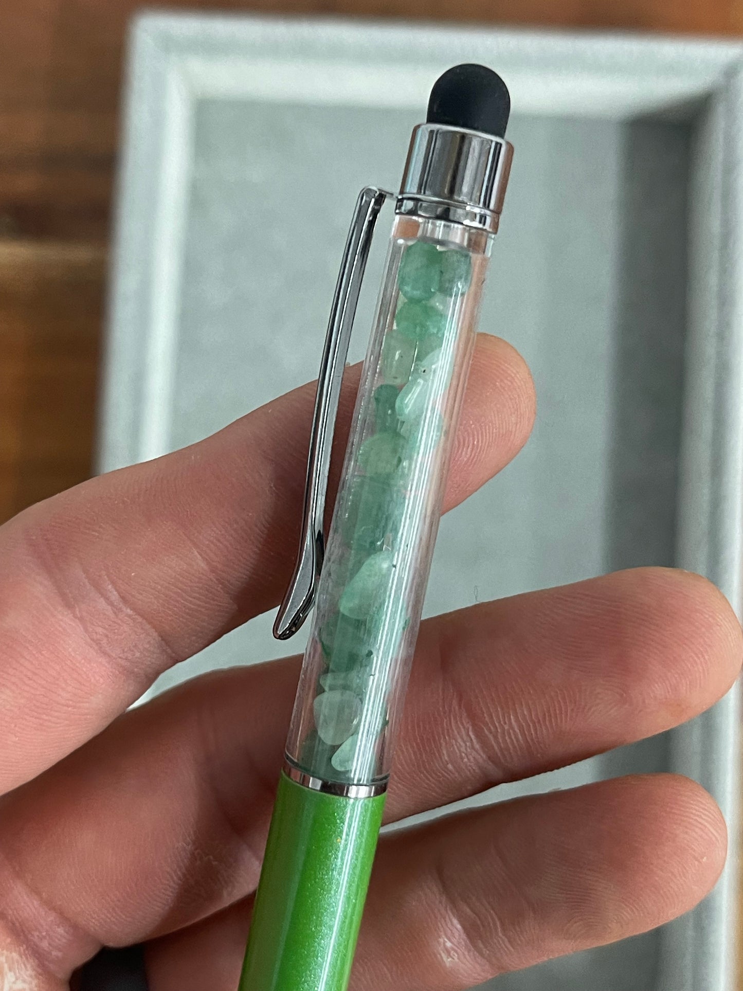 Green Aventurine Stylus Pen