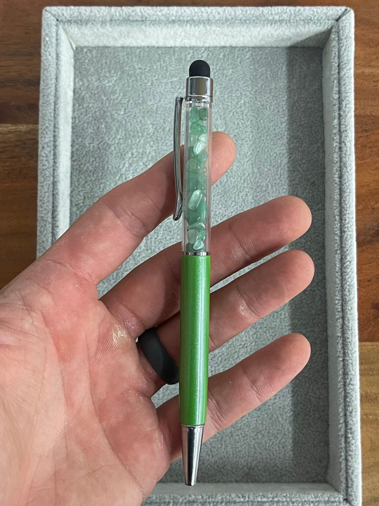 Green Aventurine Stylus Pen