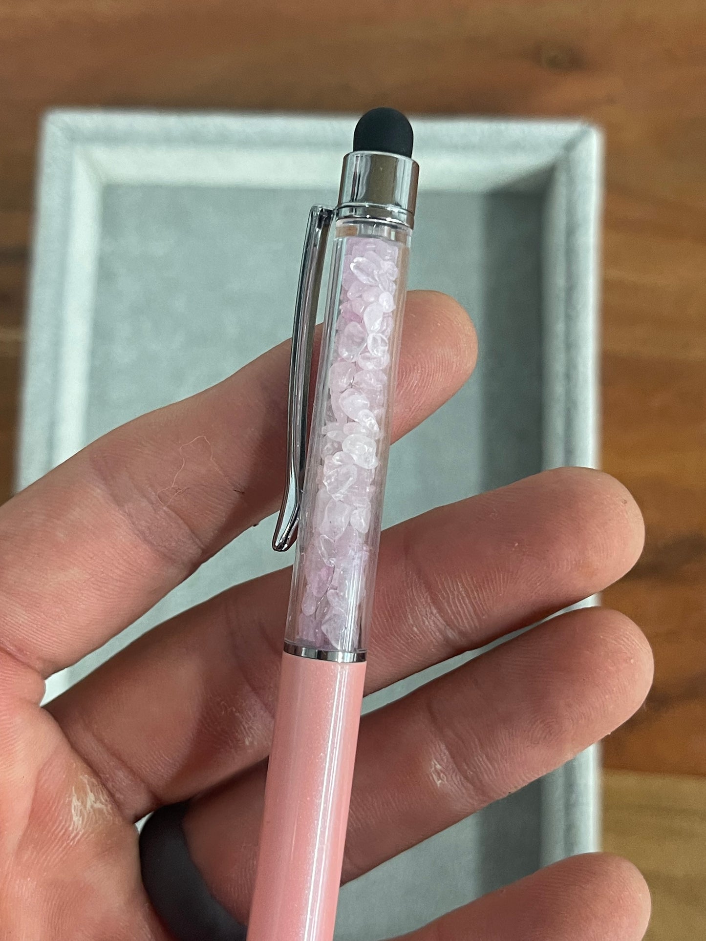 Rose Quartz Stylus Pen